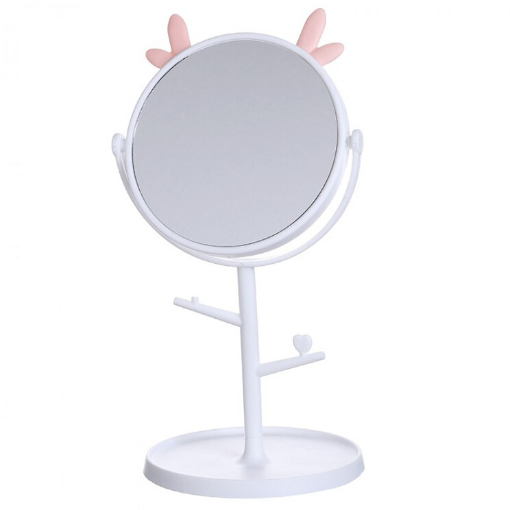 Desktop Fancy Standing Table Makeup Mirror