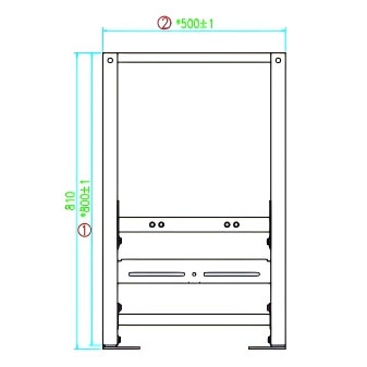 Professional Manufacturer Concealed Water Tank Iron Frame