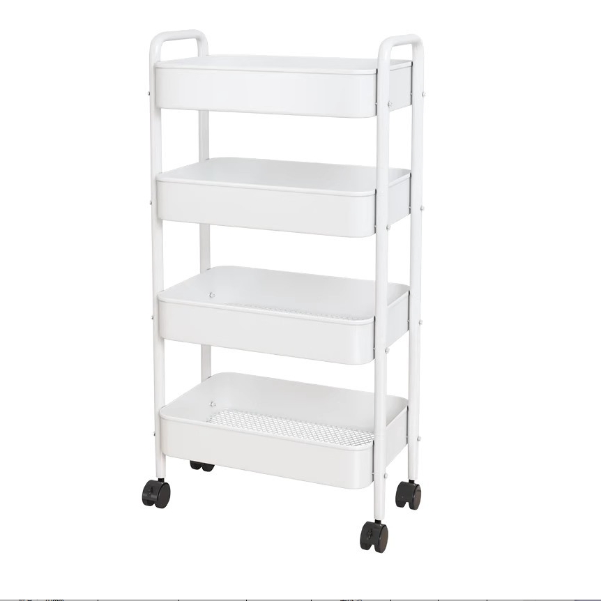Wholesale Heavy-Duty Storage Rack Steel Movable Organizer Kitchen Home Storage Shelf