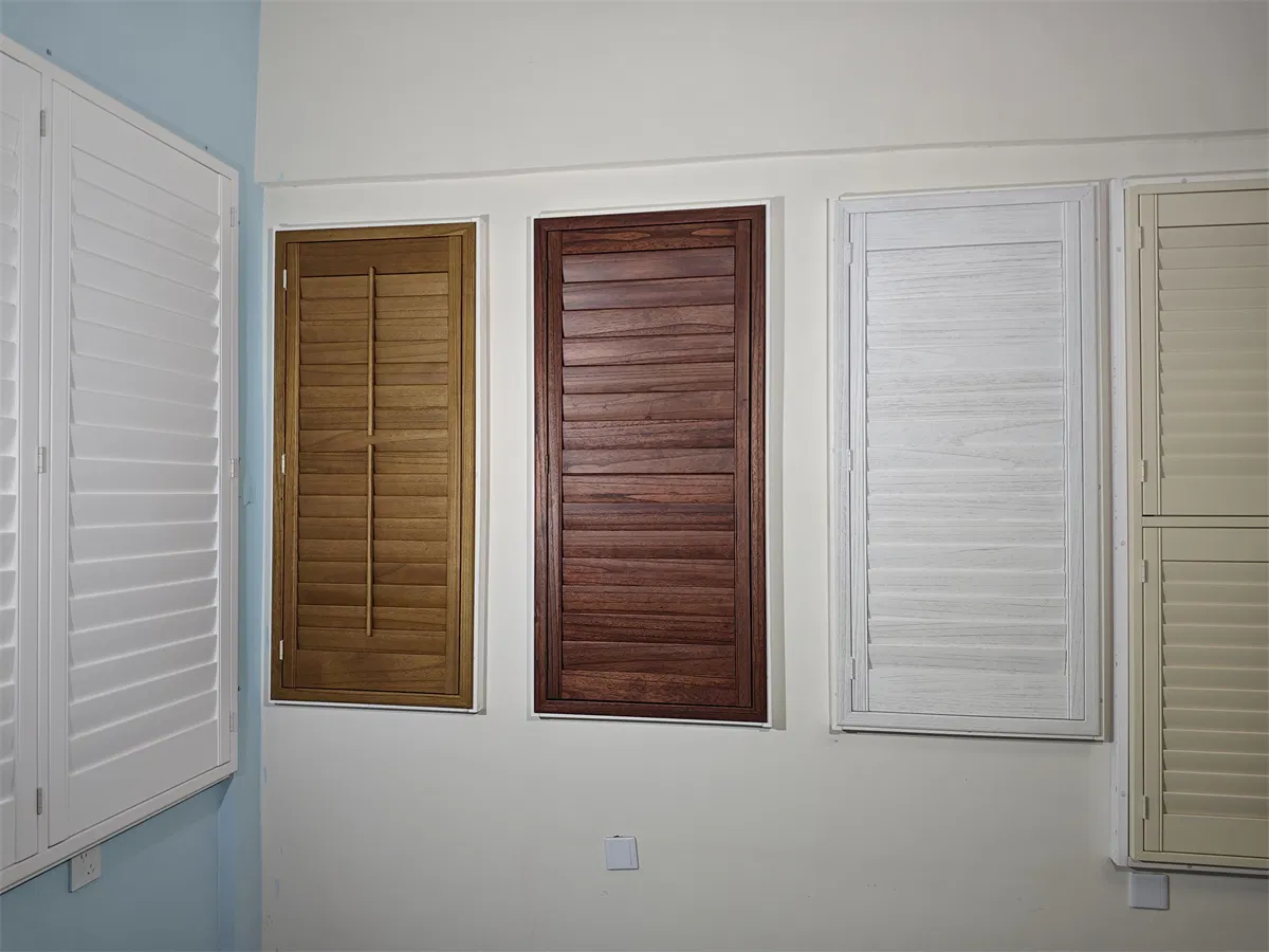 Basswood Shutters 3.5'' Louvers, 3.0'' Louvers, Plantation Shutters for Home Decoration Factory Price