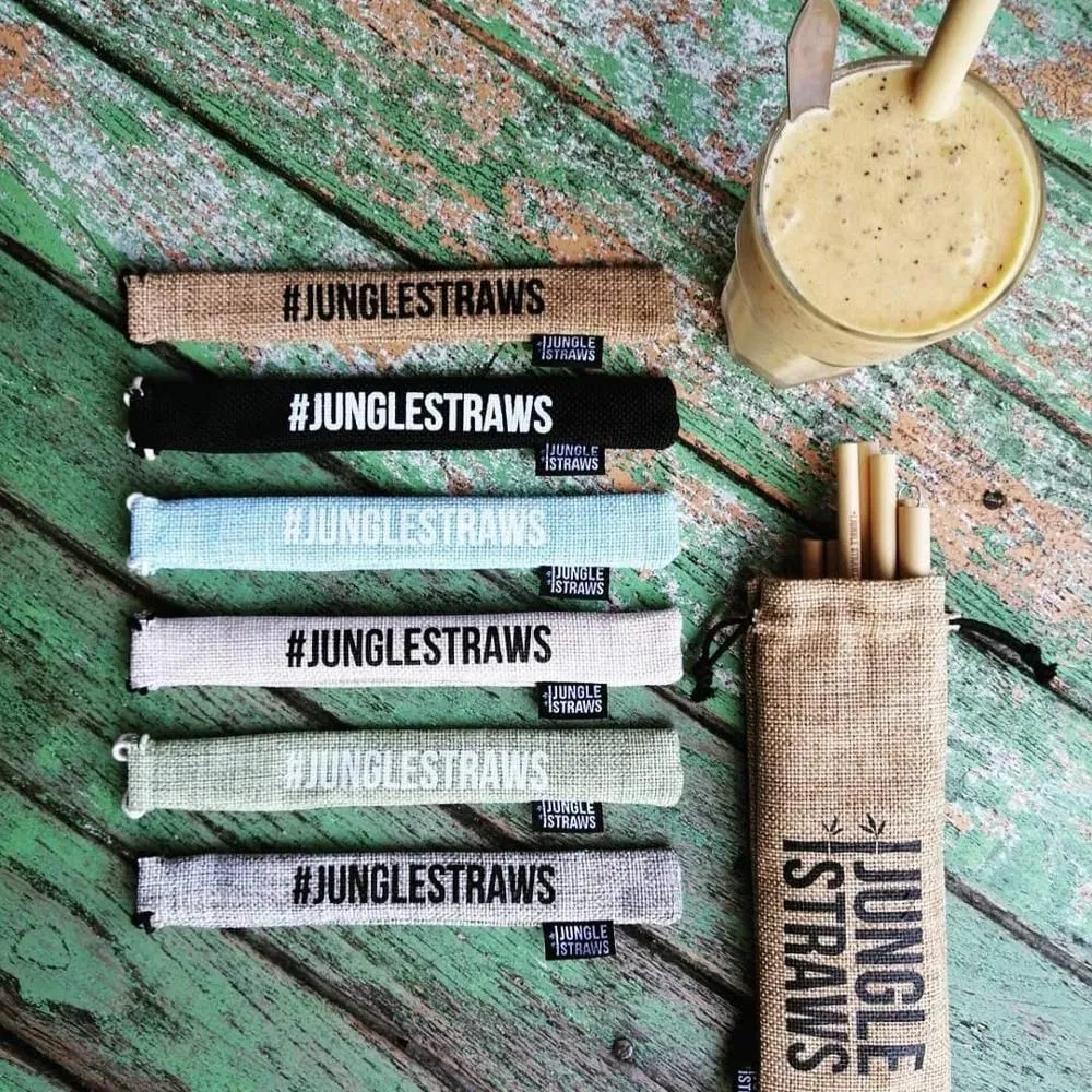 Reusable Bamboo Drinking Straws