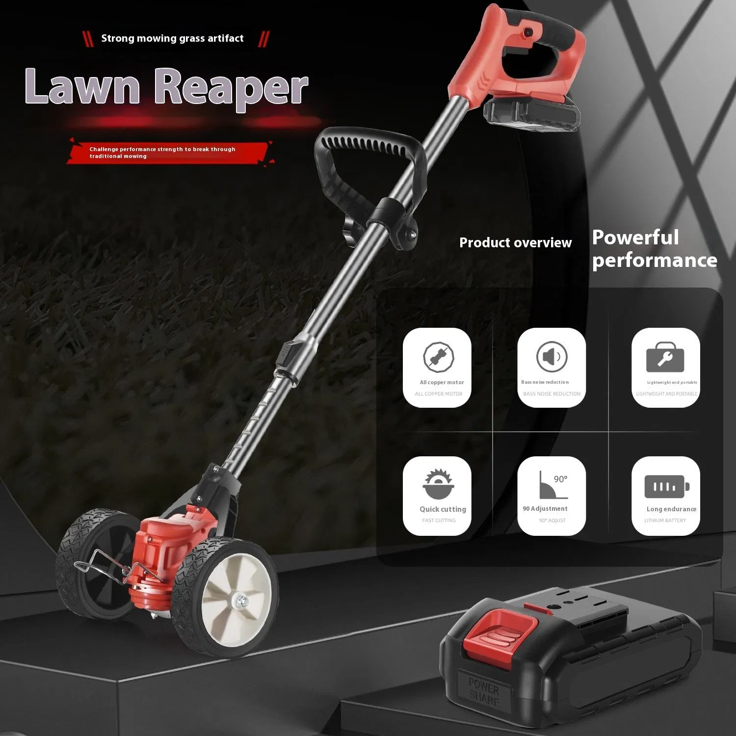 Handheld Movable Mowing Machine for Efficient Lawn Care Solutions