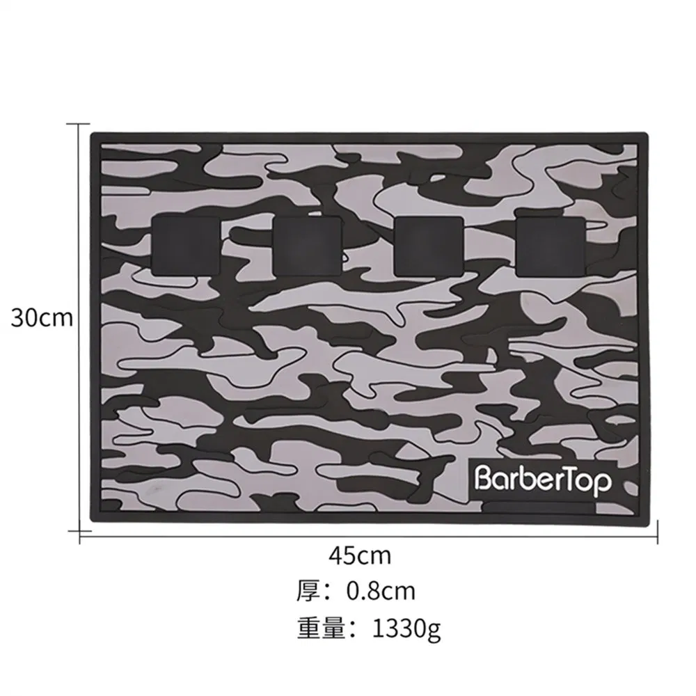 Barbershop Salon Magnetic Tray Hairdressing Pad Antiskid Silicone Storage Mat