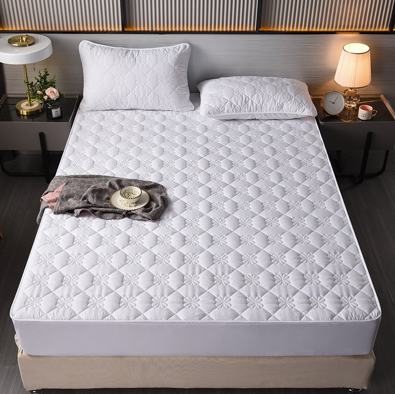 Fitted Sheet Single Piece Pure Cotton with Cotton Simmons Protective Cover Thickened Non Slip Mattress Cover Hotel Bedspread