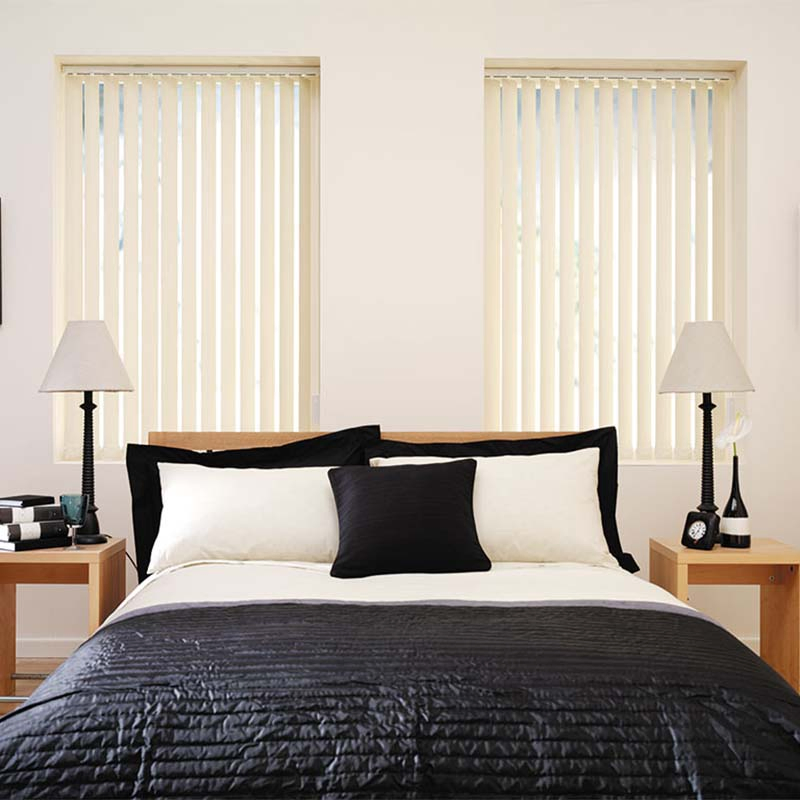 Wide Window Blinds PVC 3.5" Venetian Vertical Blinds Indoor Shading