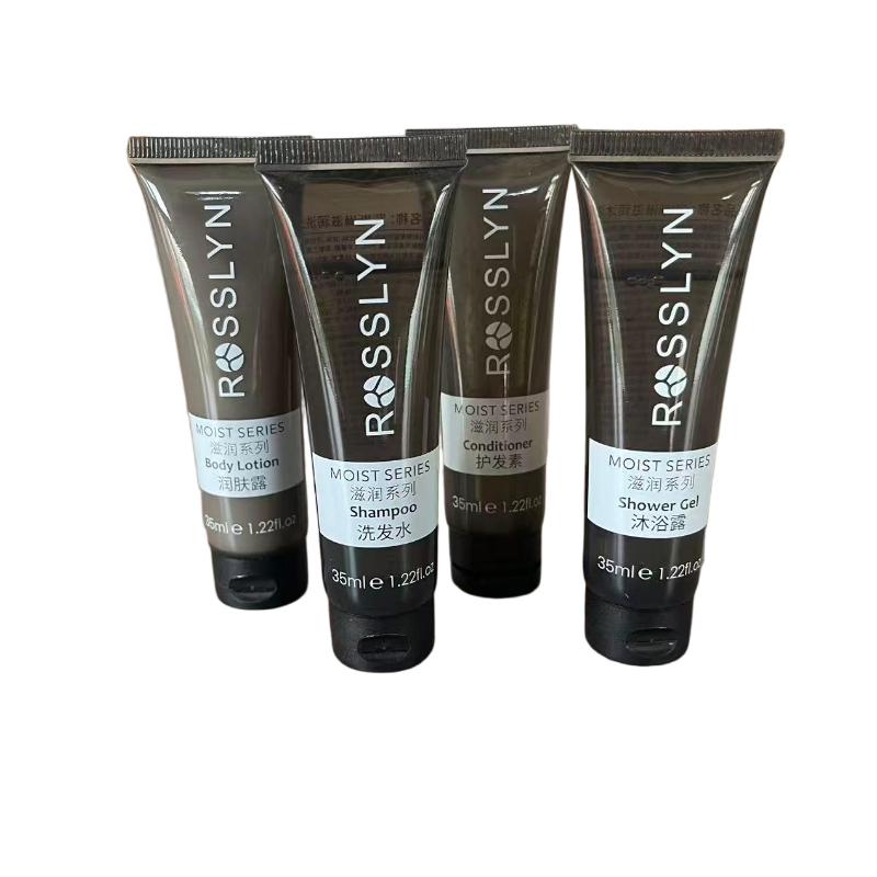 Wholesale Moisture Series Hotel Bath Set Shampoo Conditioner Body Lotion Shower Gel Custom Logo Available