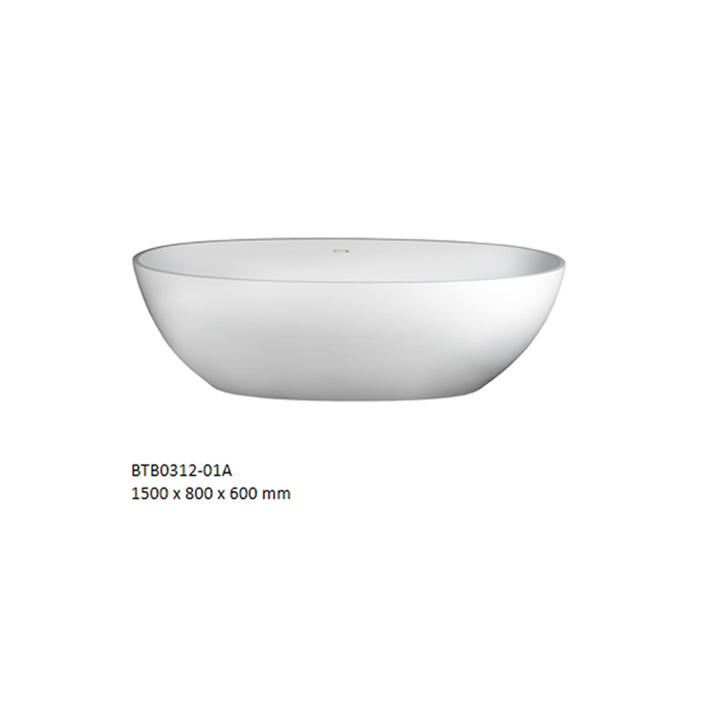 2022 Eco-Friendly Materials New Design Free Standing Bathtub SMC Bathtub