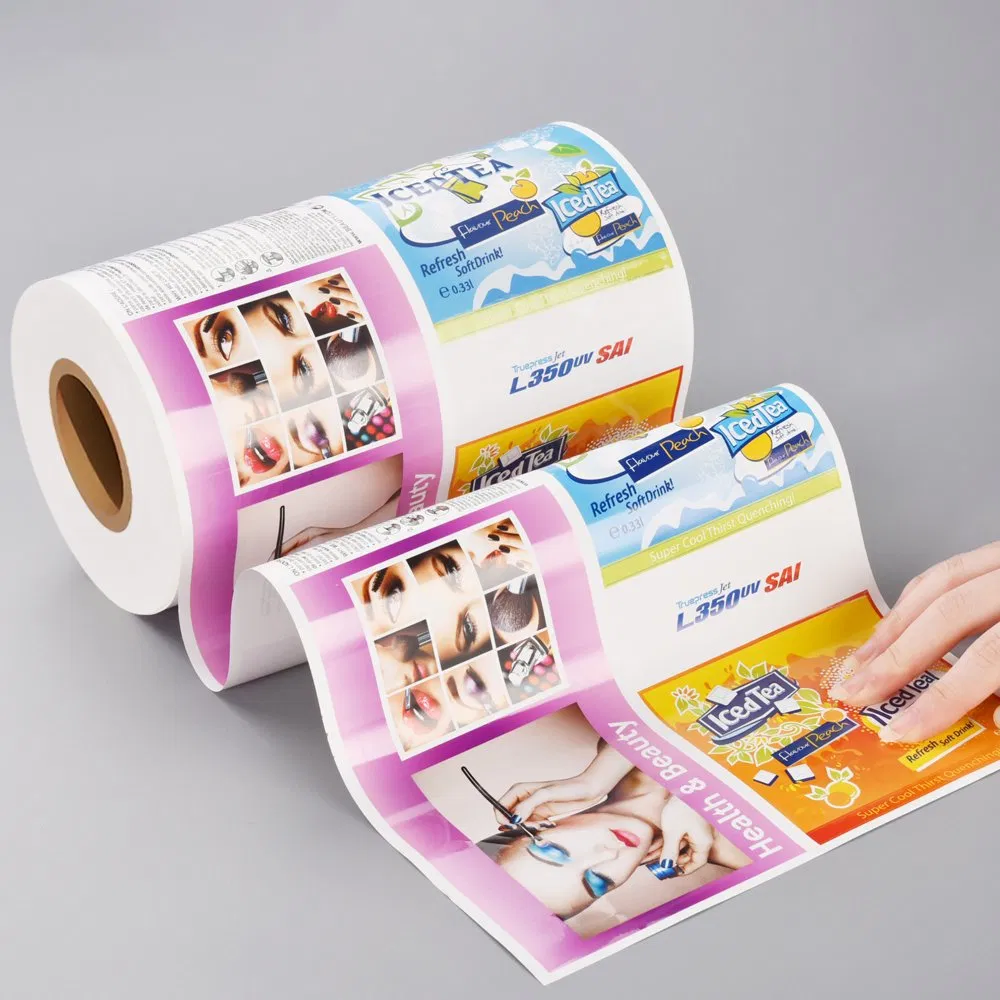 Glossy White BOPP Roll para UV Inkjet Etiqueta material de papel