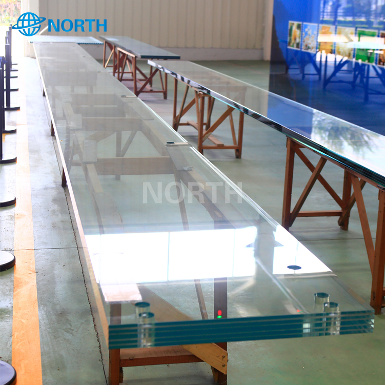 15mm Polished Edge Clear Temepred Laminated Glass with SGCC