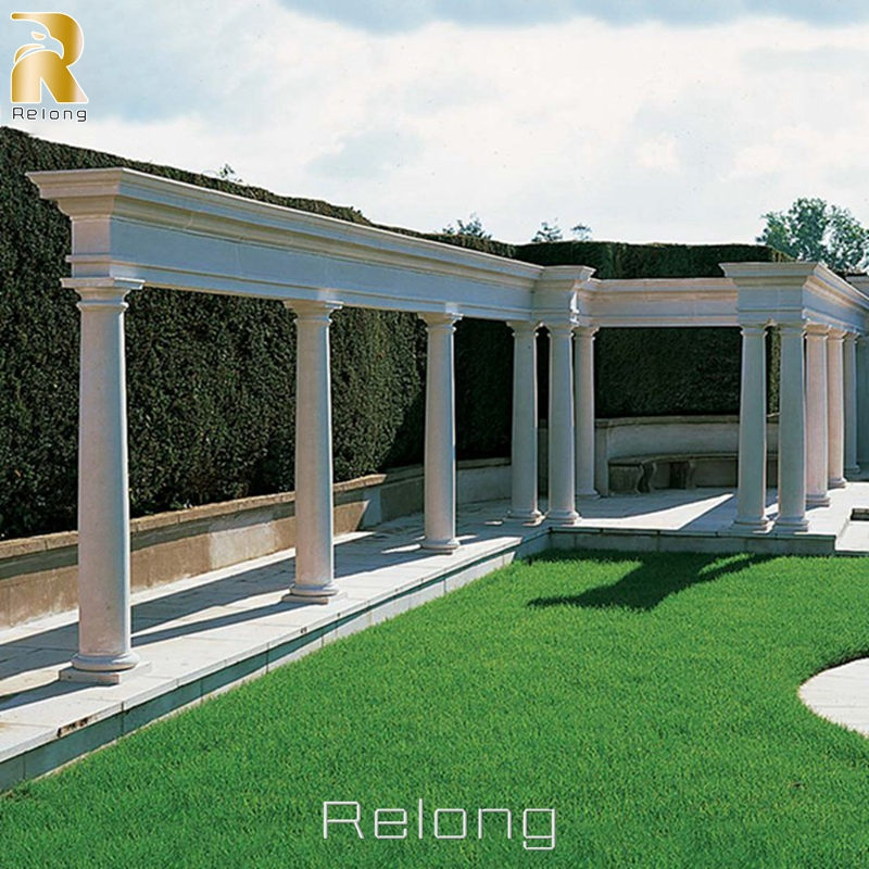 Outdoor Architectural Large Natural Marble & Granite Column Structural Pillar for Sale