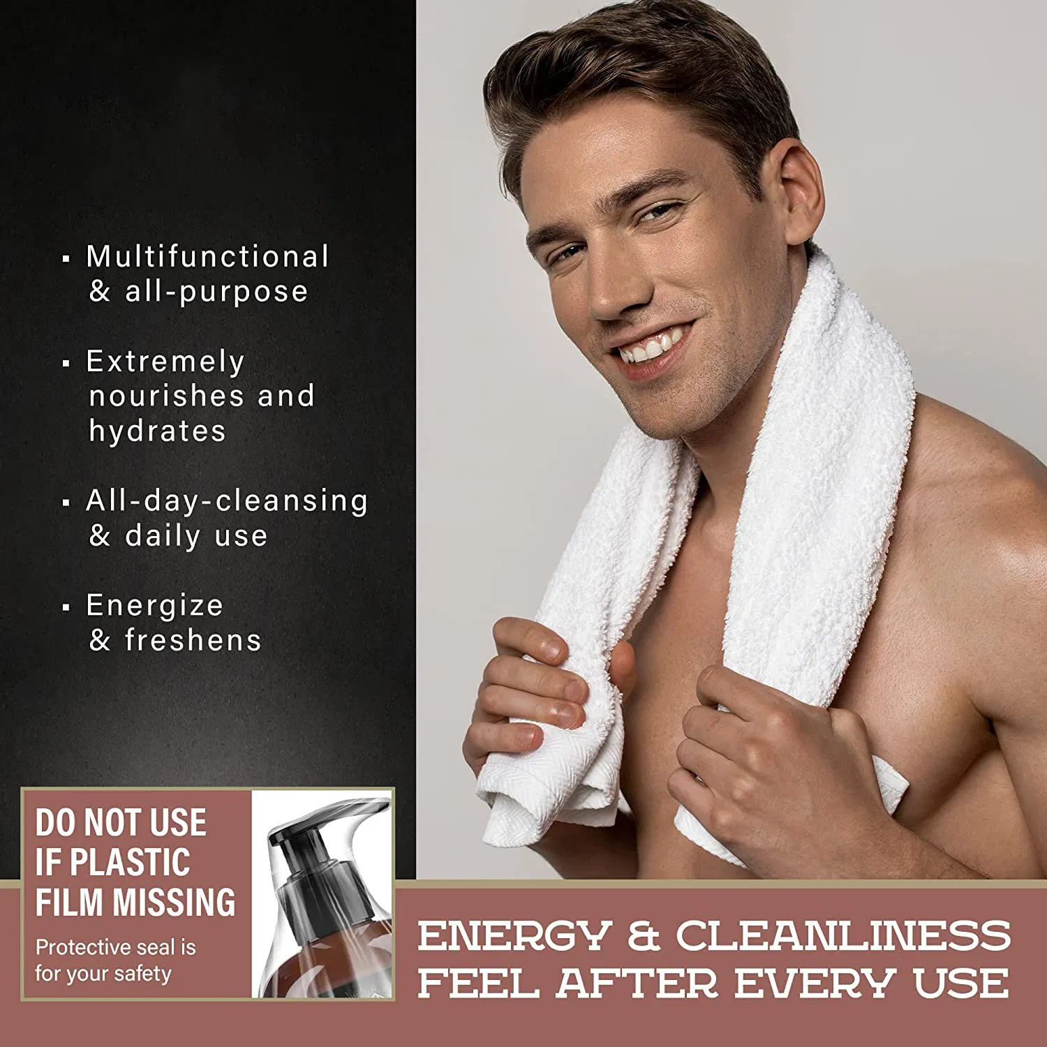 Beauty Cosmetics Skin Care Liquid Soap Men's Body Wash Shower Gel