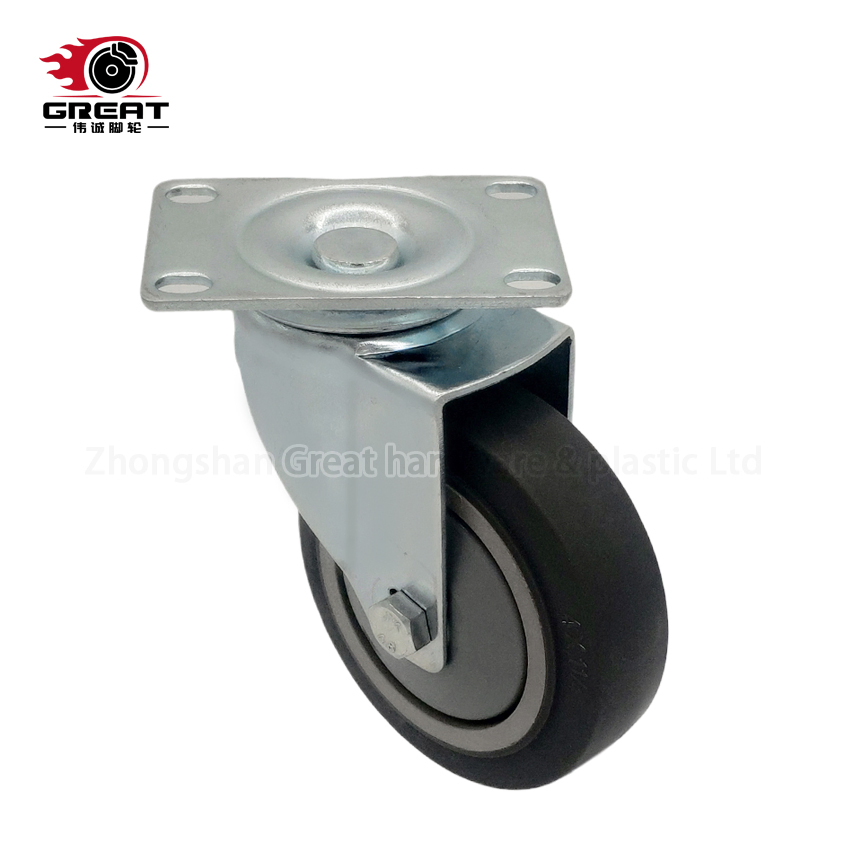 Medium Heavy Duty Ball Bearing Industrial Caster TPR, PP, PU, PVC Fixed/ Swivel/ Brake Caster Wheel