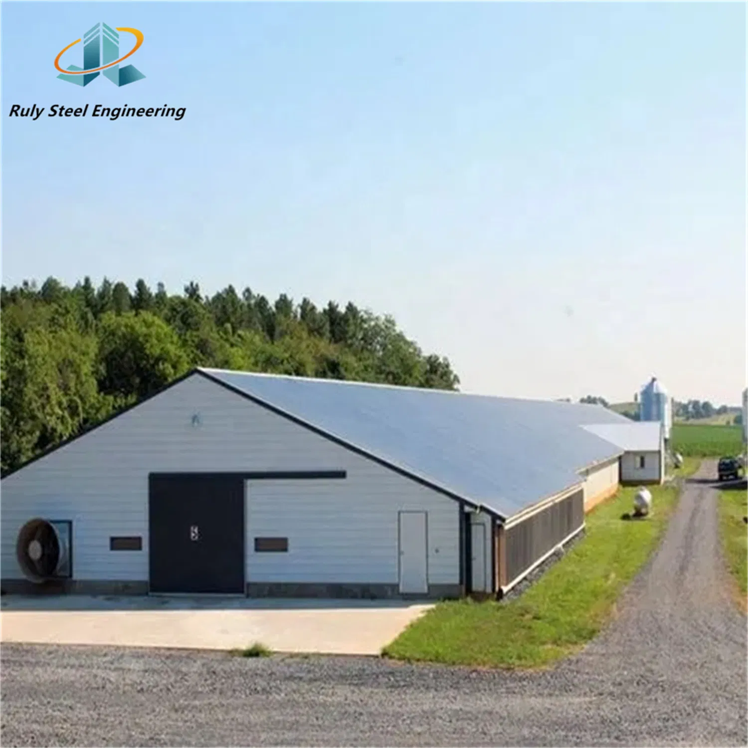 Anti-Corrosion Thermal/Heat Insulation Painted Galvanizied Treatment Prefab/Prefabricated Steel Structure Broiler House Poultry House