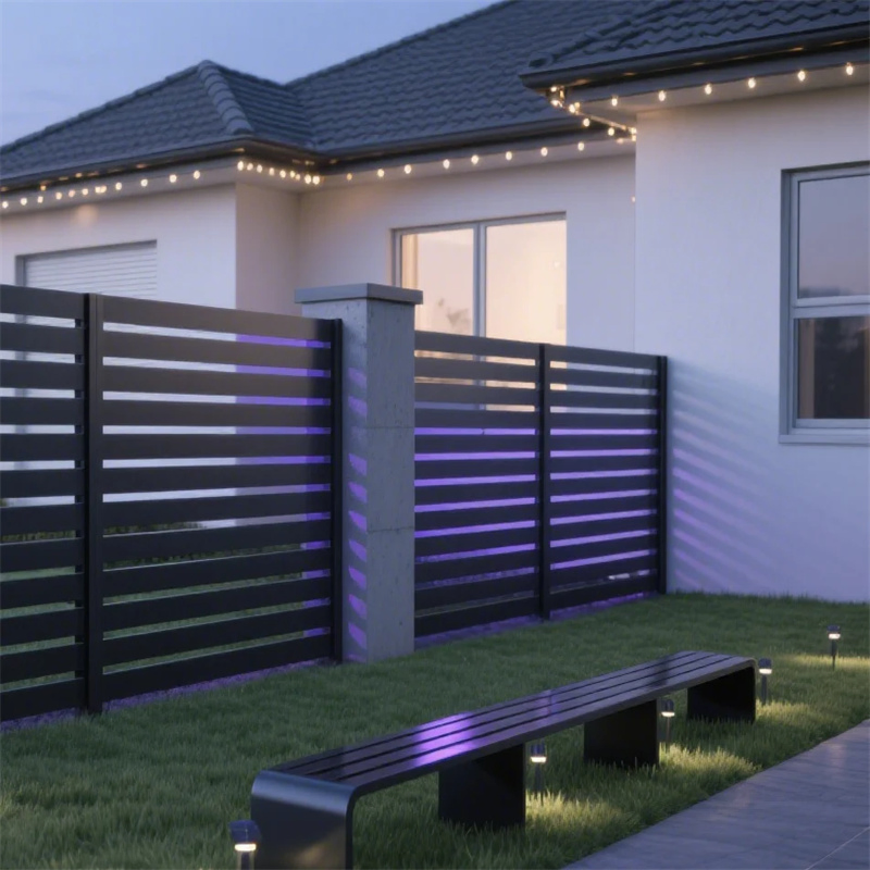 Customized New Style Durable Waterproof Rustproof Non-Fading Cheap Wrought Irong Aluminium Fence Panels Post for Garden