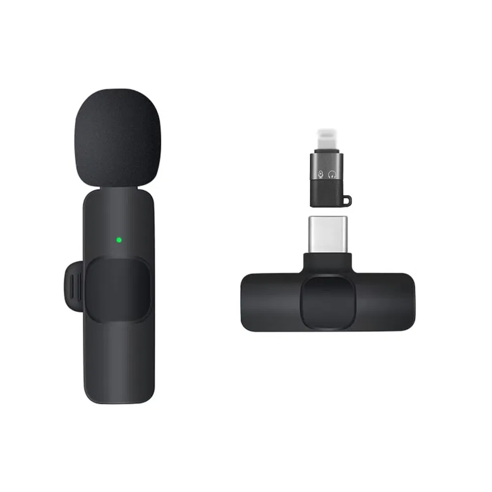 K9 Mini Lapel Microphone Portable Noise Live Stream Type C Phone Wireless Microphone