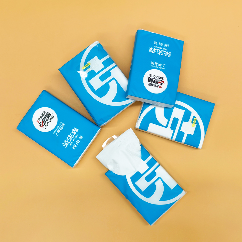 Custom Logo Mini Pocket Tissue Paper Individual Wrapped Disposable Small Pocket Tissue for Restaurant Hotel