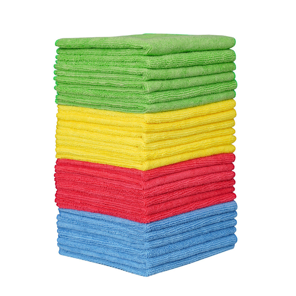 Microfiber Cleaning Cloth Green Custom Logo