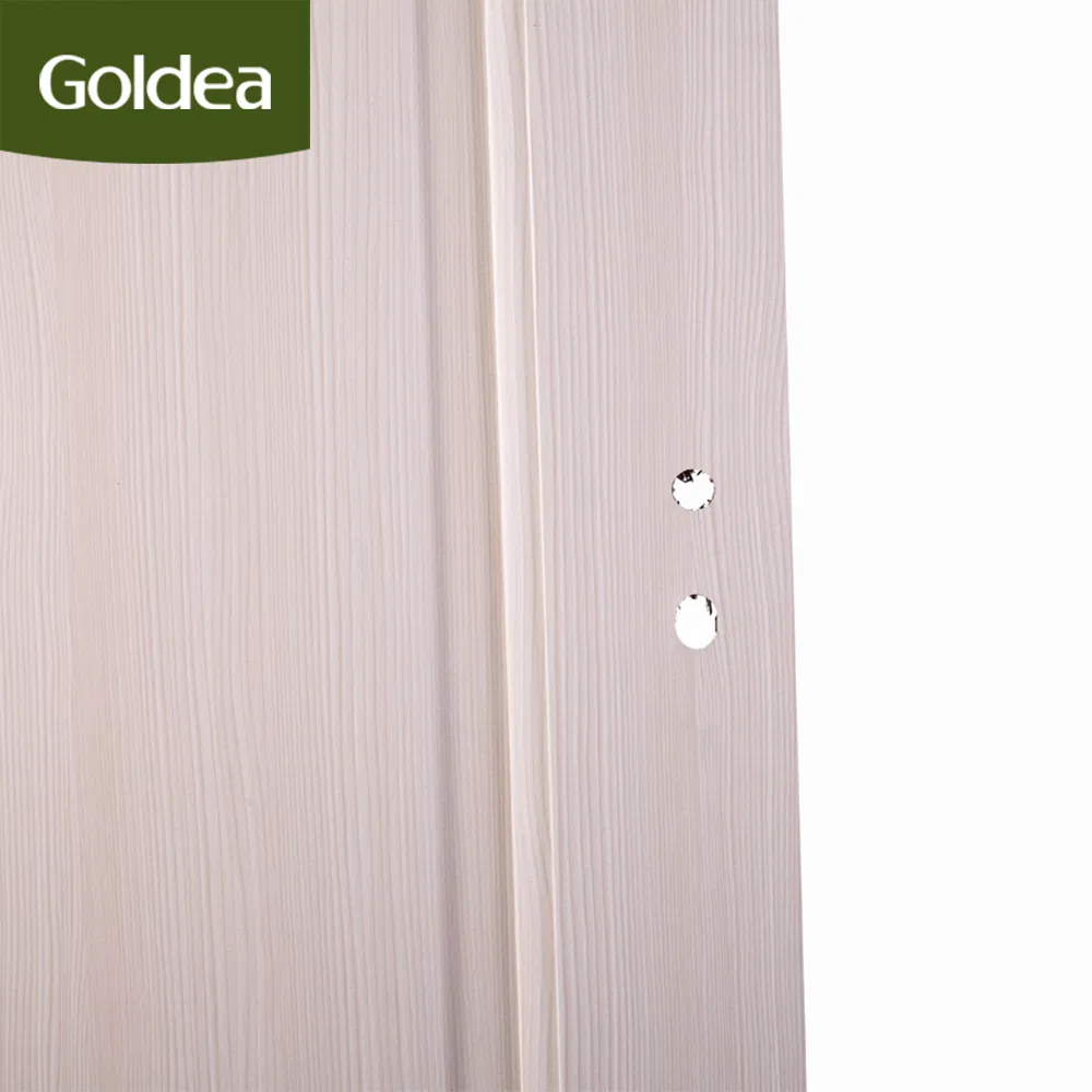 Goldea Wholesale Price China Factory UL 30mins/60mins Fire Rated Swing Wooden Interior MDF Solid Wood PVC Entrance Main Door Design