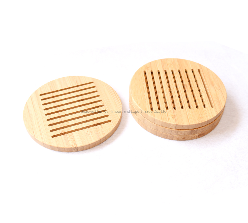 Wooden Dinnerware Bamboo Coaster Set for Cup and Pot