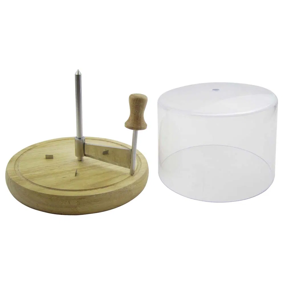Cheese Slicer Set with Wooden Cutting Board Cheese Curler
