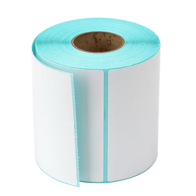 Customizable White Three-Proof Thermal Self-Adhesive Label Sticker Paper Roll for Supermarket