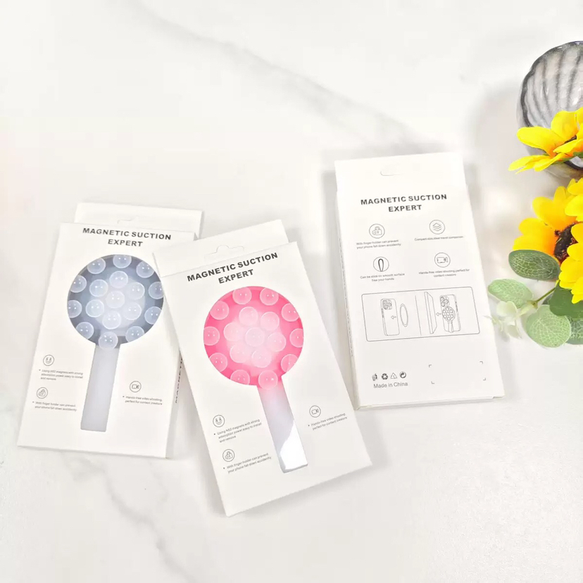 Magnetic Silicone Phone Sucker Mobile Phone Holder Mobile Accessories with Strap