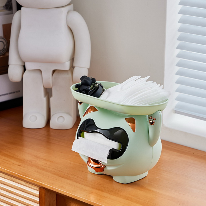 Living Room Light Luxury Creative Lovely Living Room Desktop Multi-Functional Storage Tissue Box