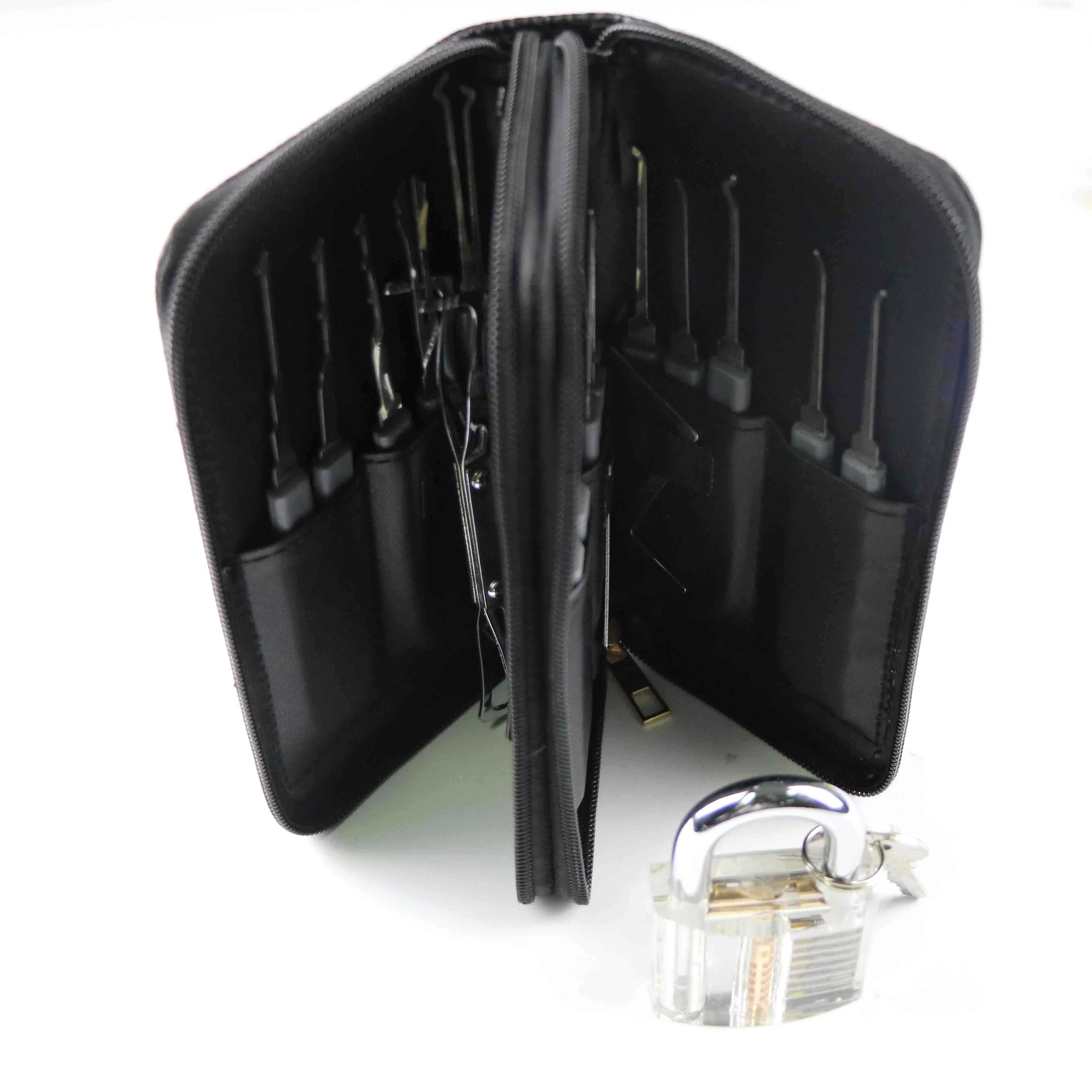 24 PCS Removing Hooks Training Skill One Transparent Practice Padlock Lock Pick Set