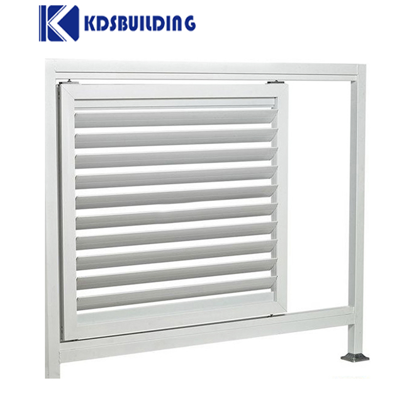 Luxury Window Blind Blackout Vertical Patio Louver Fixed Aluminum Louver Window