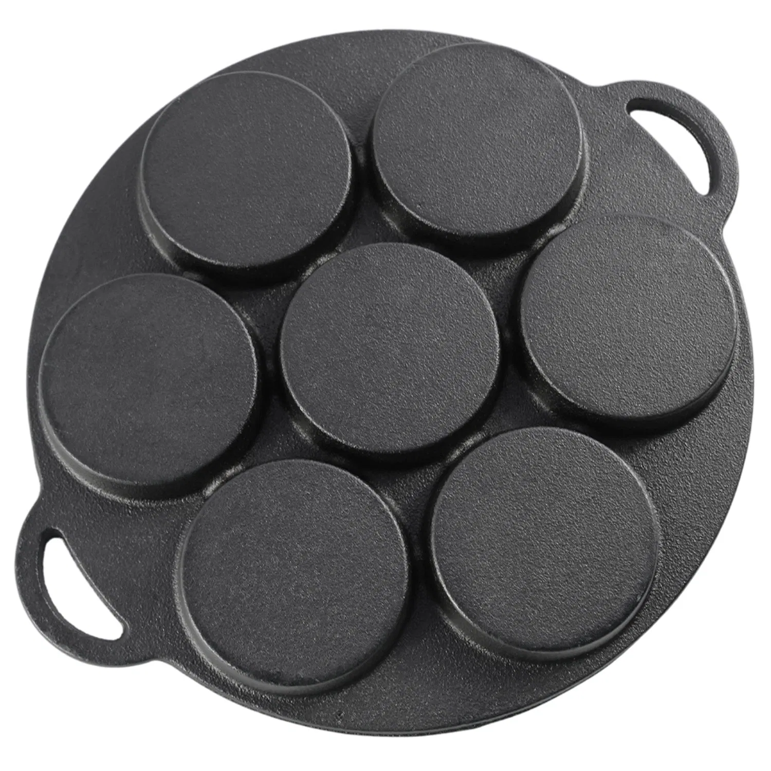 Чугунная сковорода для яиц с 7 ячейками, антипригарная