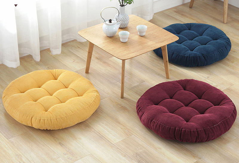 Wholesale Solid Colors Bohemian Soft Round Chair Pad Garden