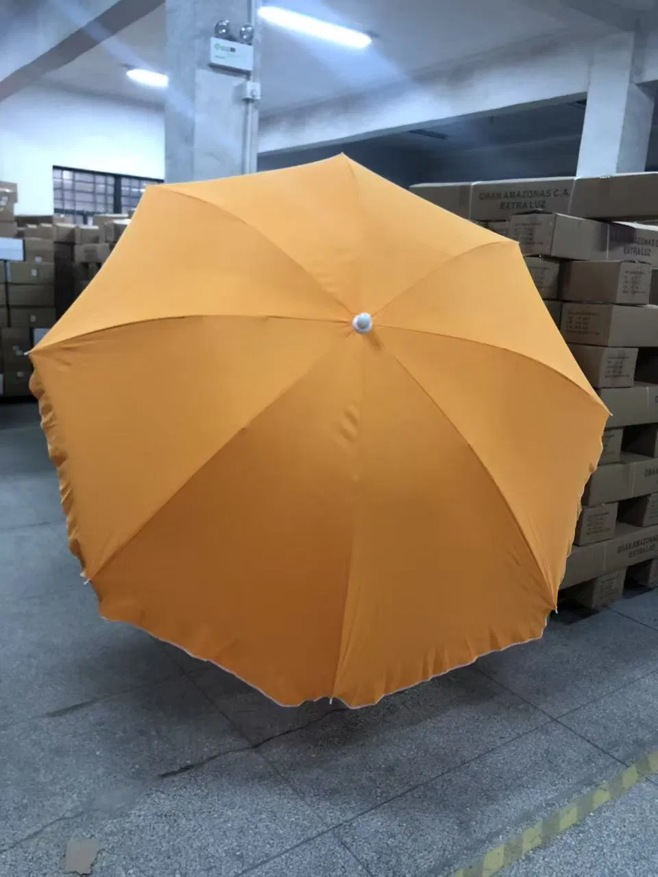 43inch 8ribs Outdoor Polyester Rain Protection Large Sizze Beach Umbrella