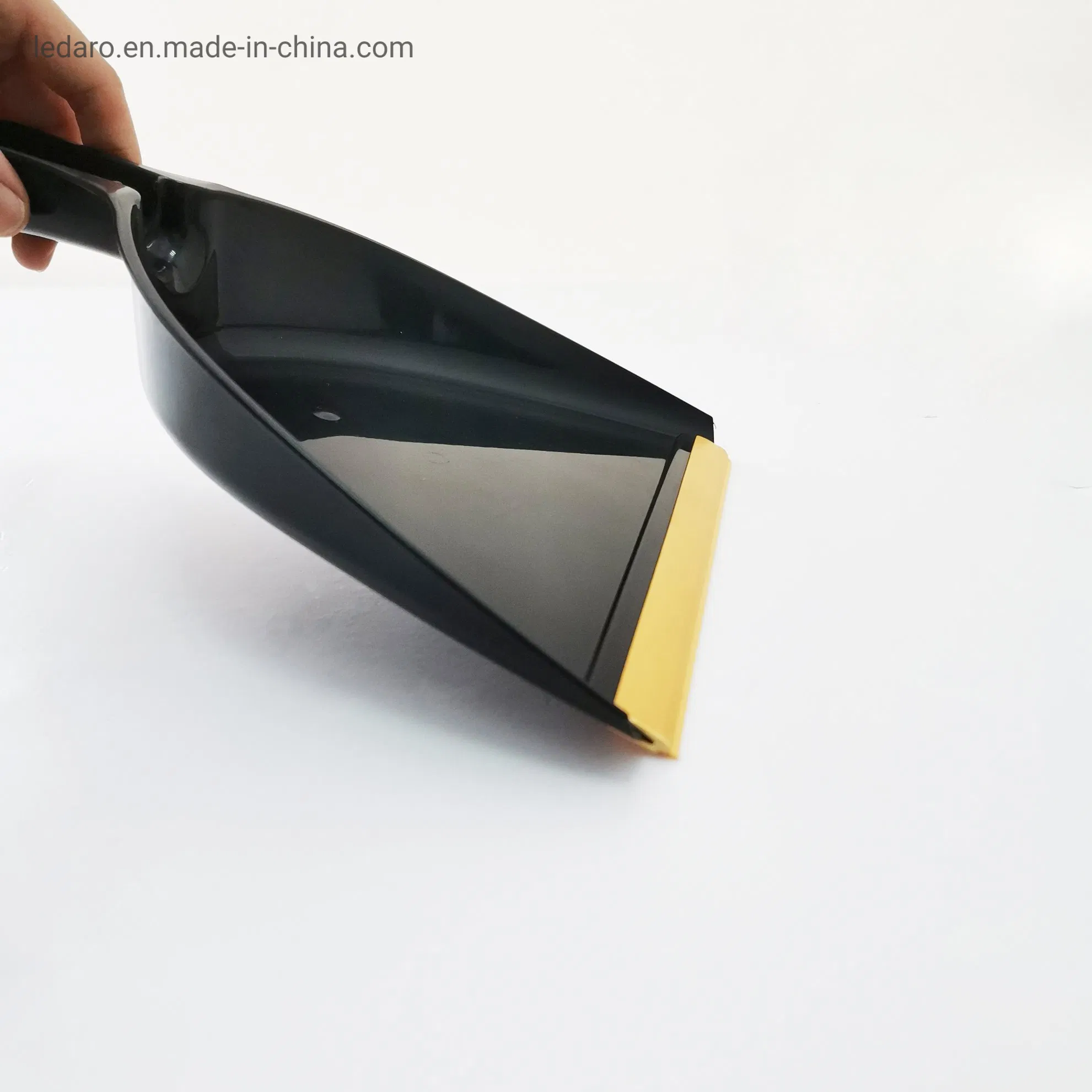 Broom and Dustpan Set, Upright Dust Pan and Broom with Steel Long Handle for Home Kitchen Room Lobby Office Floor Clean