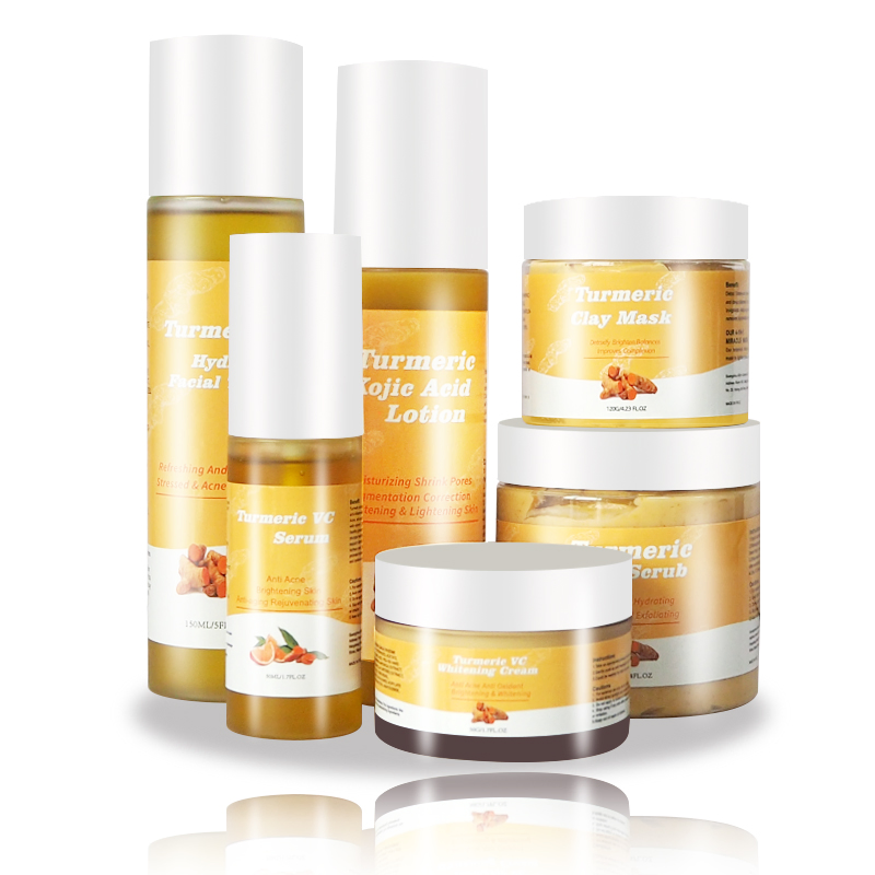 Beauty Cosmetics Skin Care Moisturizing Anti-Wrinkle Vitamin C Turmeric Skin Care Set