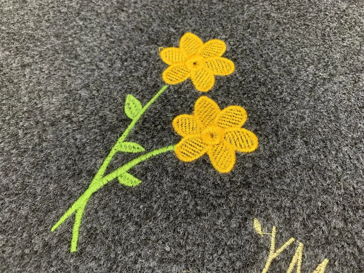 Custom Design Simple Pattern Indoor Doormat with Non-Slip TPR Backing for Kitchen