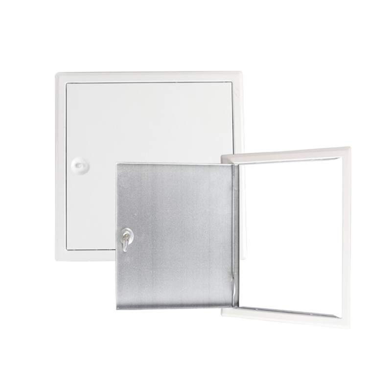 White Powder Coated Steel Access Door Cam Lock Hidden Steel Access Panel