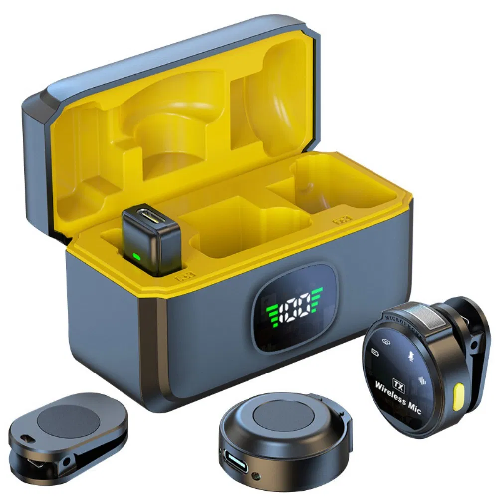 Hot Selling Wireless Magnetic Suction Mini Noise Reduction Collar Clip Microphone