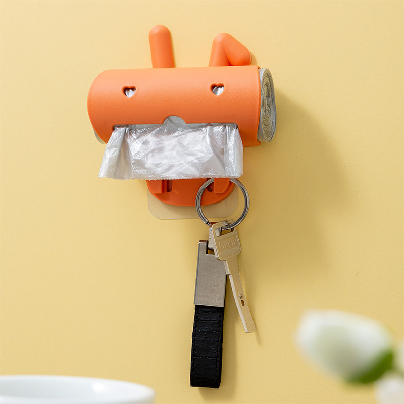 Wall-Mounted Simple Punch-Free Tissue Garbage Bag Kitchen Storage Box Wbb15903