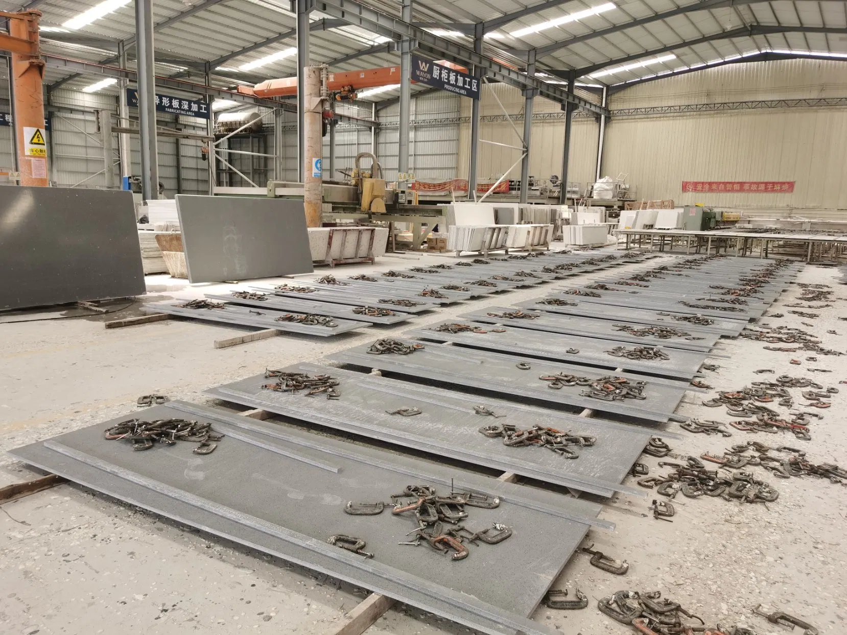 Factory Supply Quartz Stone Granite Design Kitchen Countertops Manufacturer in China