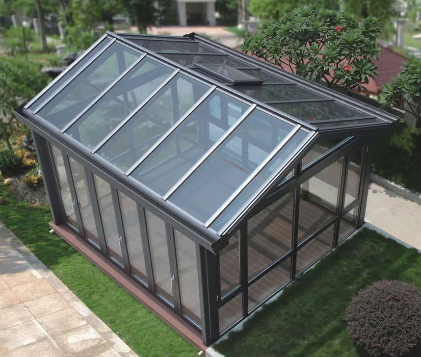 Customized Four Season Aluminium Green House Garden Conservatory Sunroom