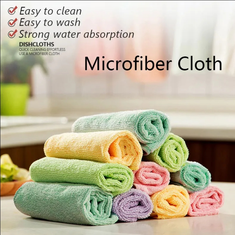 Ultra Soft Universal Terry Microfiber Towel Tartan Elastic Glass Shiny Waffle Scales Pineapple Cleaning Durable Car Washing Kitchen Floor Cloth with Stripe