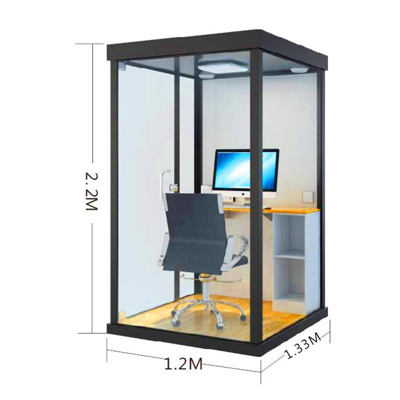 Mini Soundproof Studio for Live Webcasting Stream Pod Direct Broadcasting Room Movable Sound Insulation Office Booth