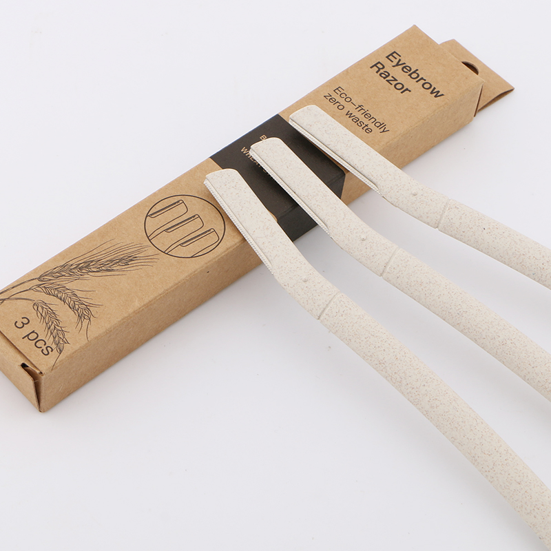 Wheat Straw Material Single Blade Eyebrow Razor