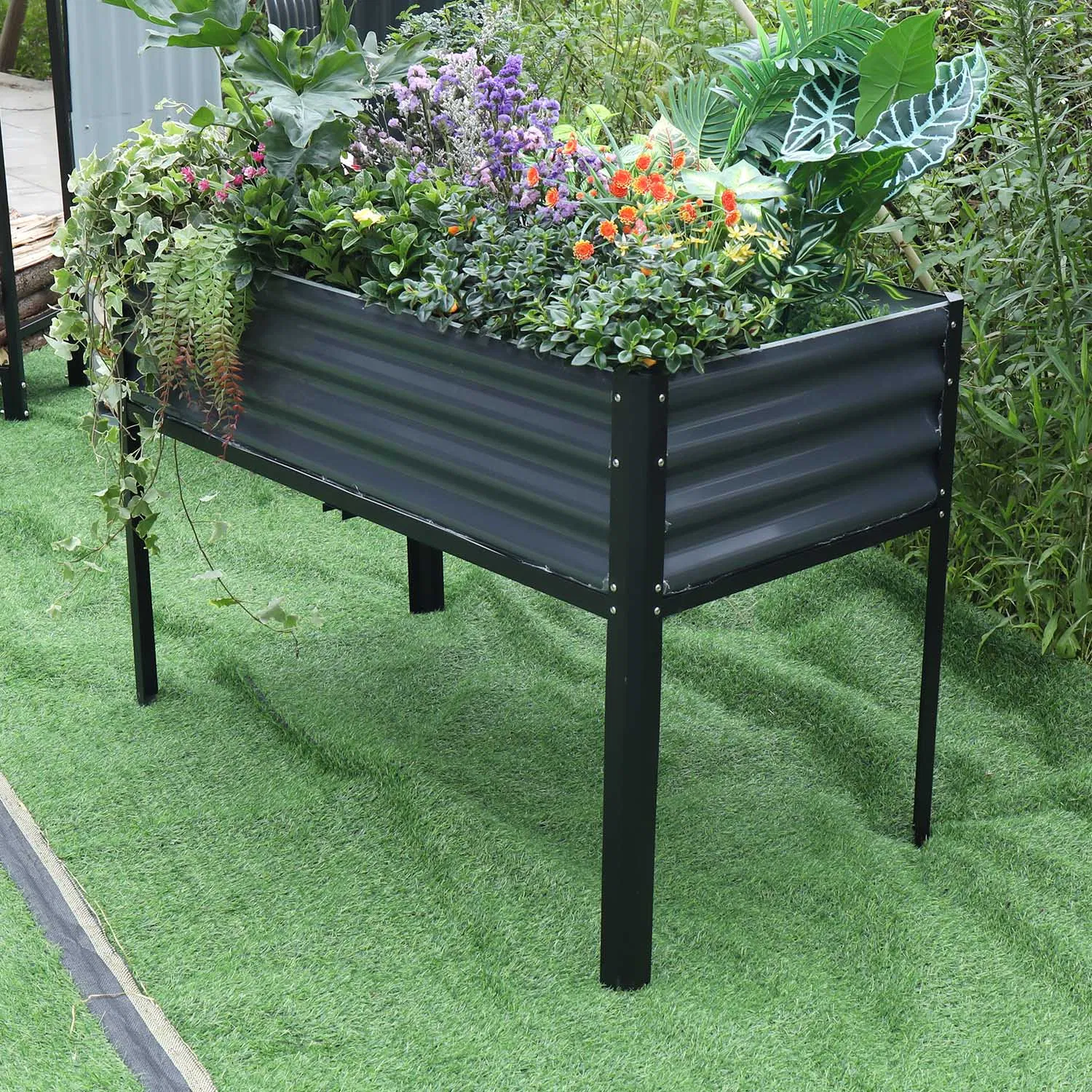 Elevated Metal Raised Planter Box Flower Stand Er1206030/80