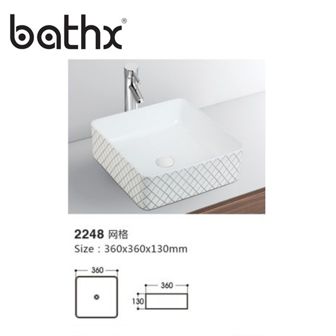 Раковина для салона прямоугольная Hair Salon Wash Hand Art Basin