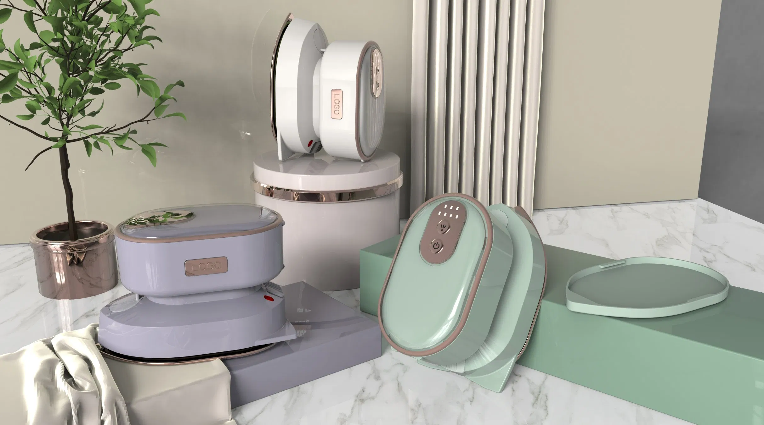 USB Dry and Wet Press Portable Mini Travel Fabric Handheld Cordless Rechargeable Steam Iron with Power Bank for Clothes