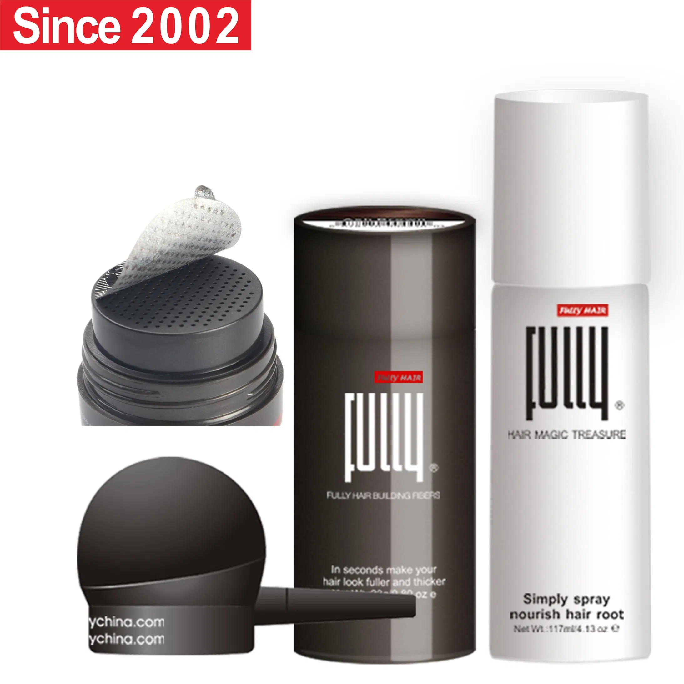 Fully OEM Private Label Instant Hair Spray Keratin Hair Building Fibers Powder for Hair Loss