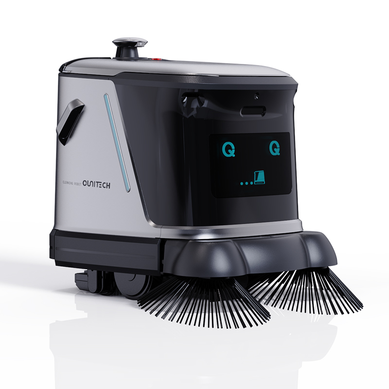Autonomous Commercial Scrubs Sweeps Vacuums Dusts Floors Efficiently Robot: