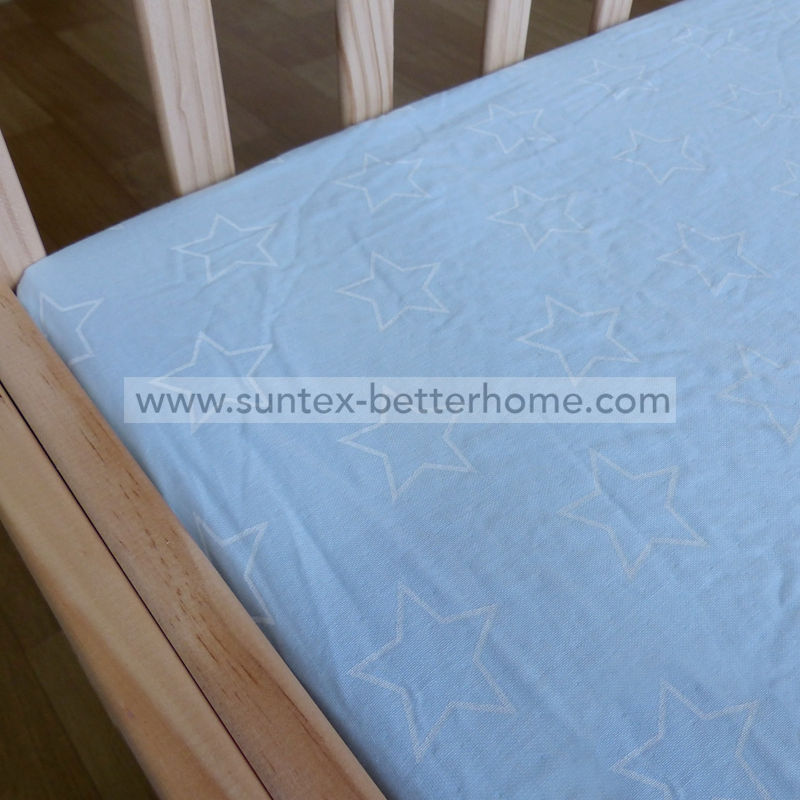 Custom 100% Cotton Muslin Baby Waterproof Fitted Crib Sheet