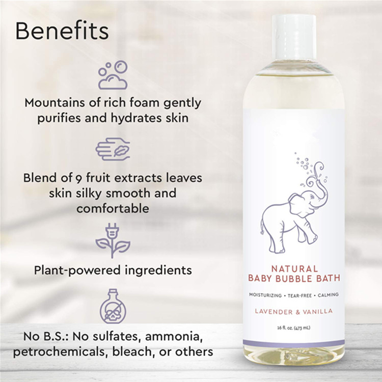 Advanced Natural Ingredients Lavender &amp; Vanilla Baby Bubble Bath